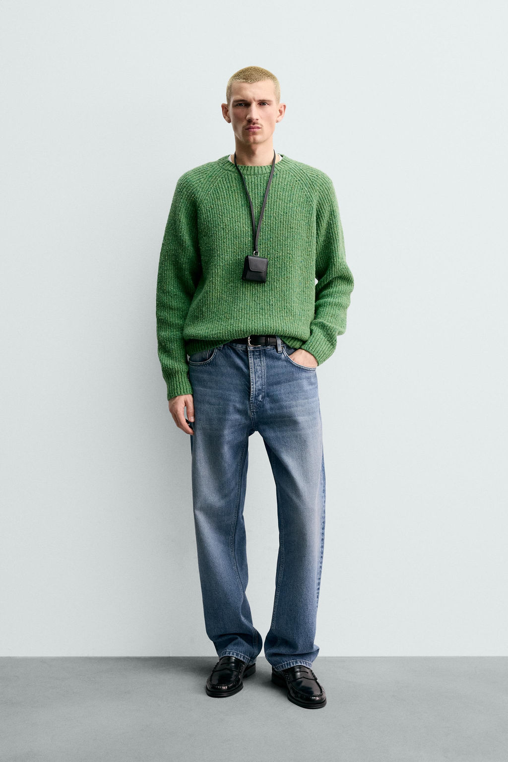 PURL KNIT FLECKED JUMPER - Zara фото 9
