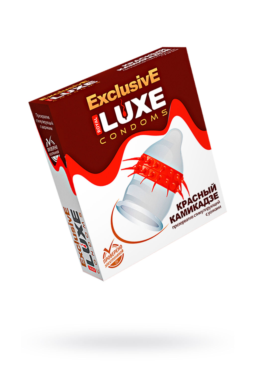 Презервативы Luxe, exclusive, Красный камикадзе, 18 см, 5,2 см, 1 шт.