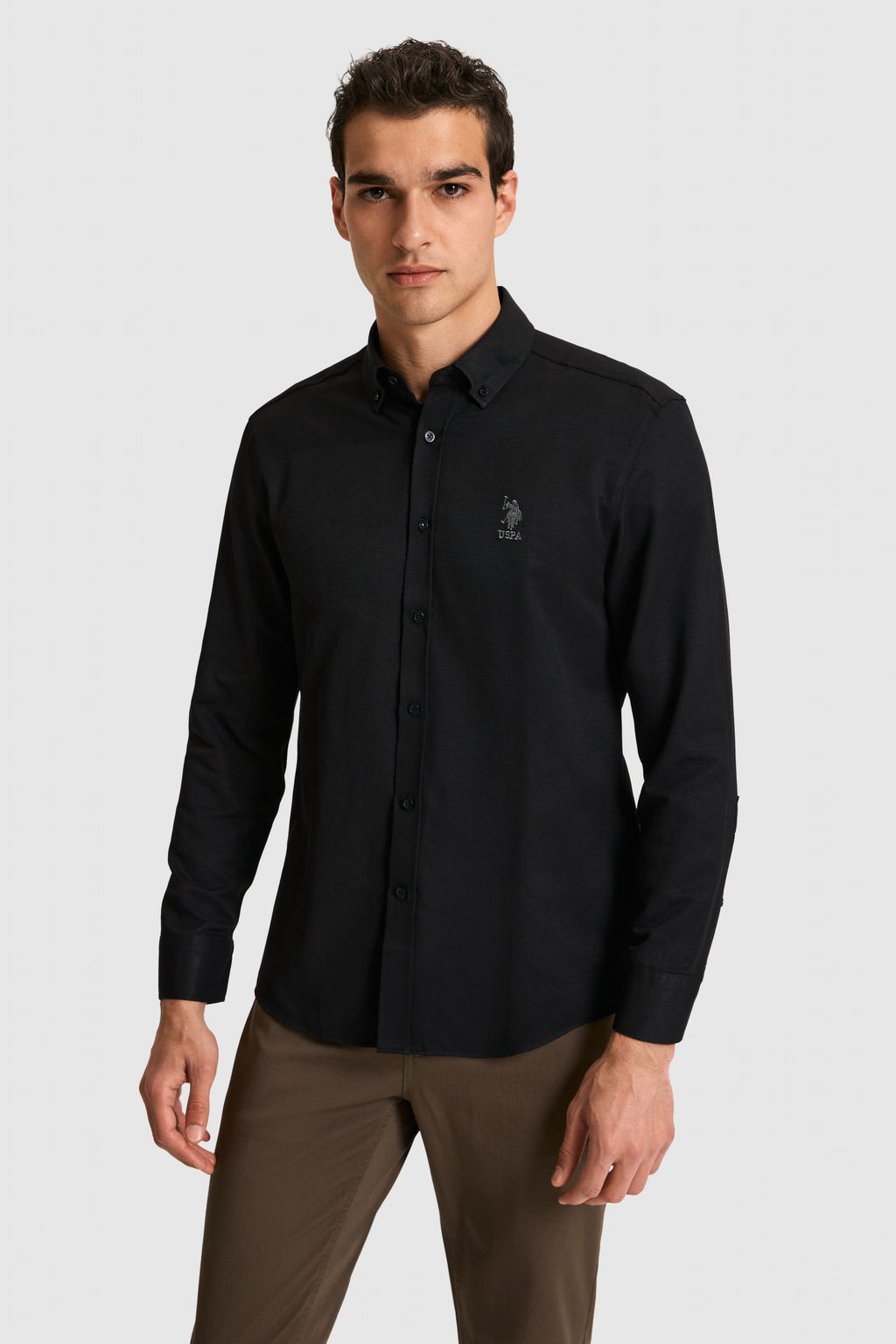 Erkek Siyah Uzun Kollu Basic G_mlek - U.s. polo assn фото 3