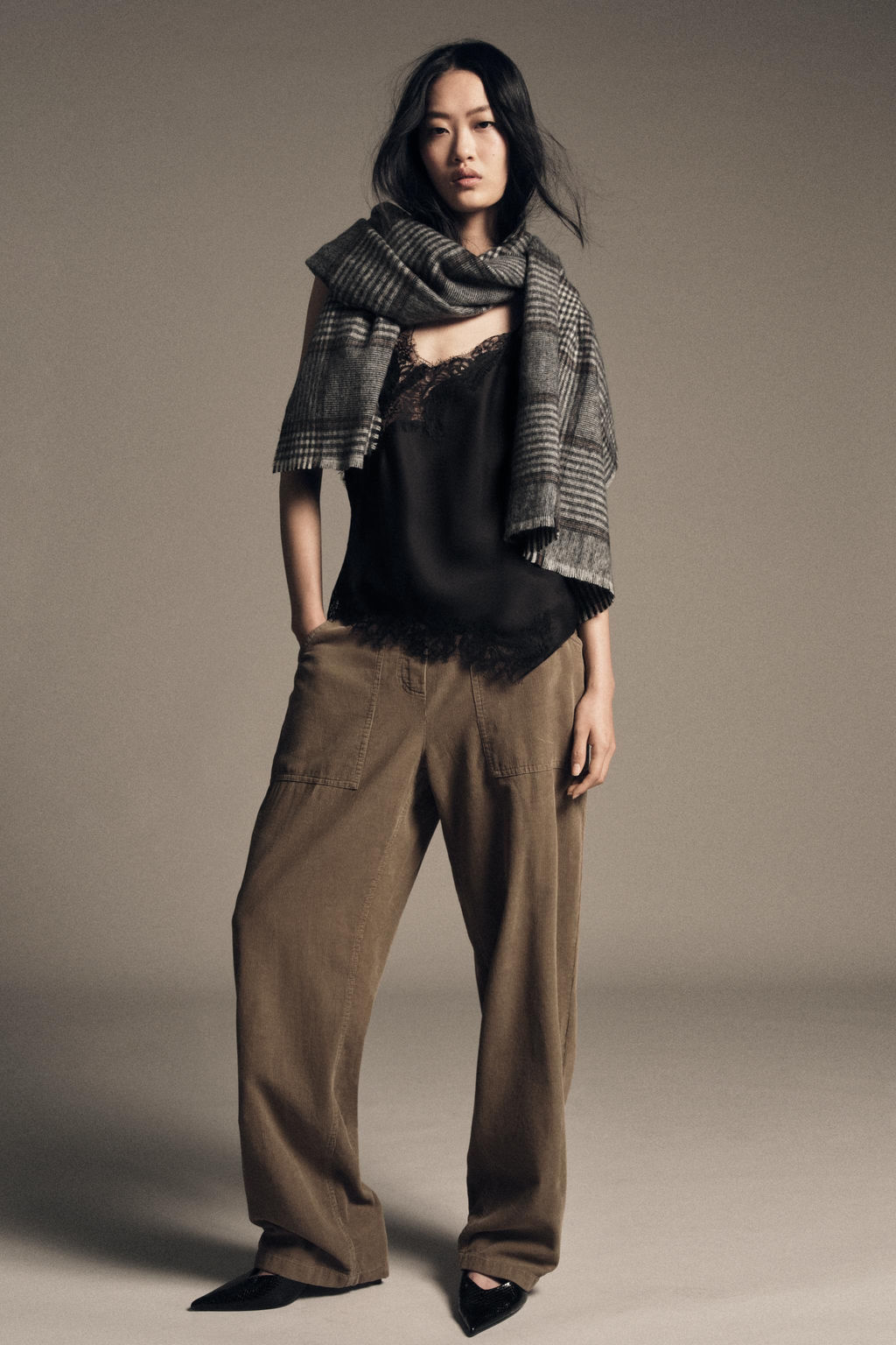 CHECK SCARF - Zara фото 3