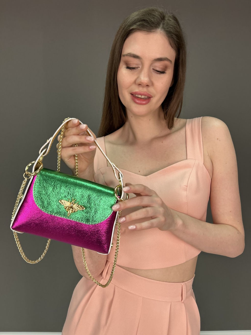 Сумка женская из телячьей кожи