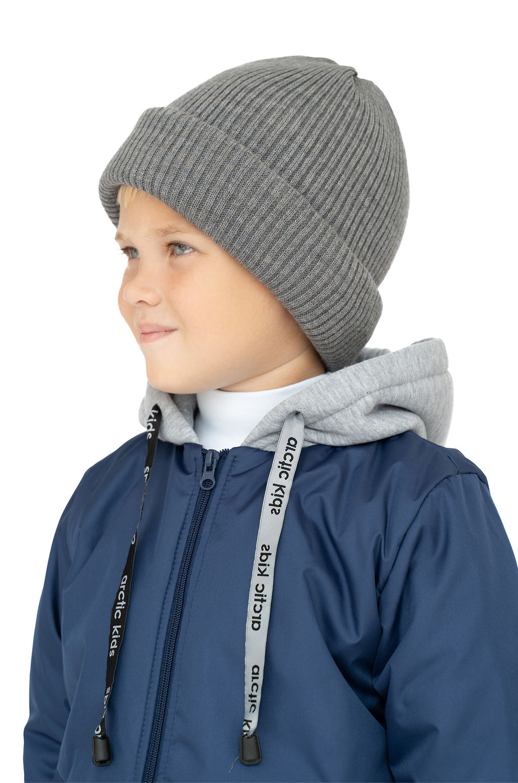 Шапка вязаная меланж