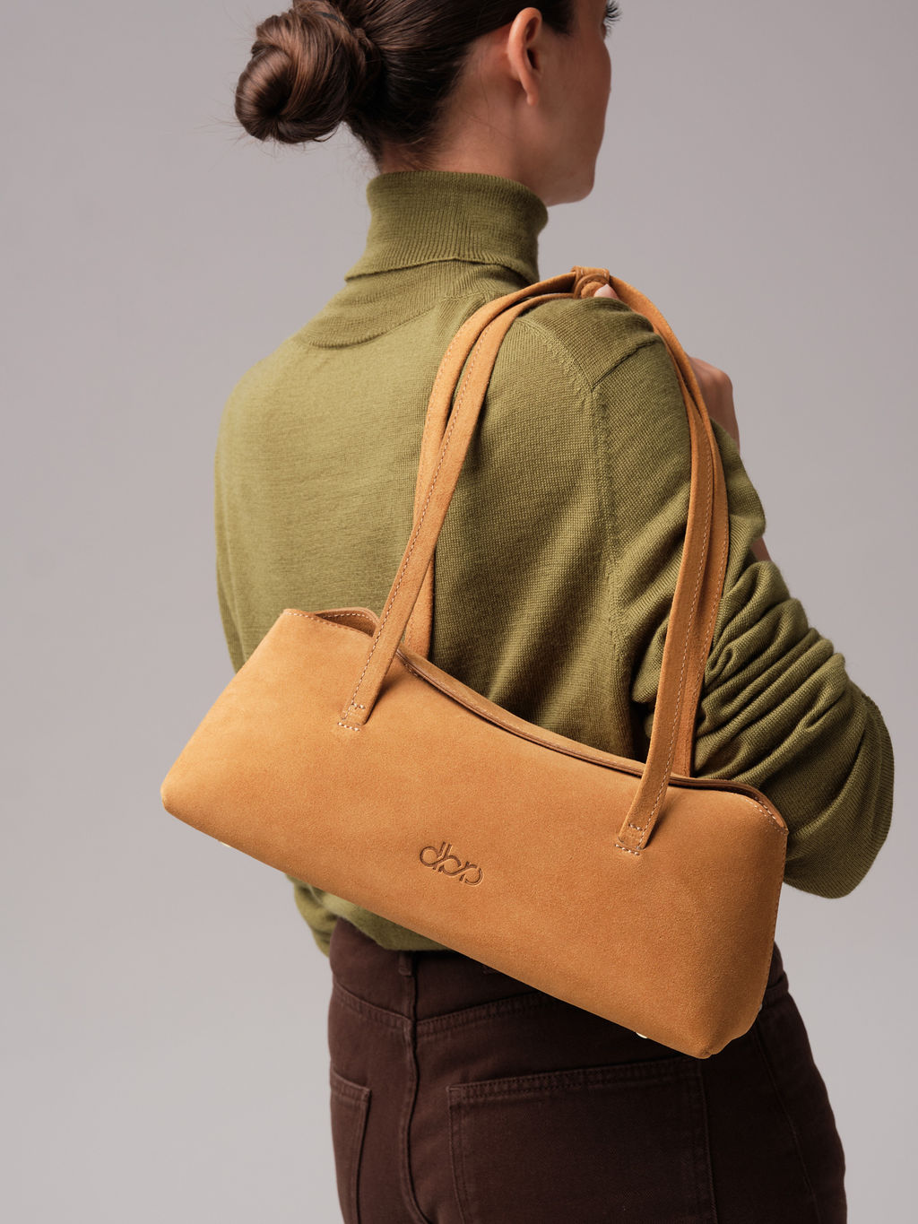 Замшевая сумка Raduy DBR 31127 светло-желтый  фото 4