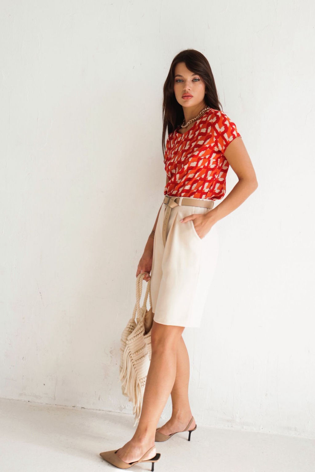 Блуза с коротким рукавом - Martichelli фото 17