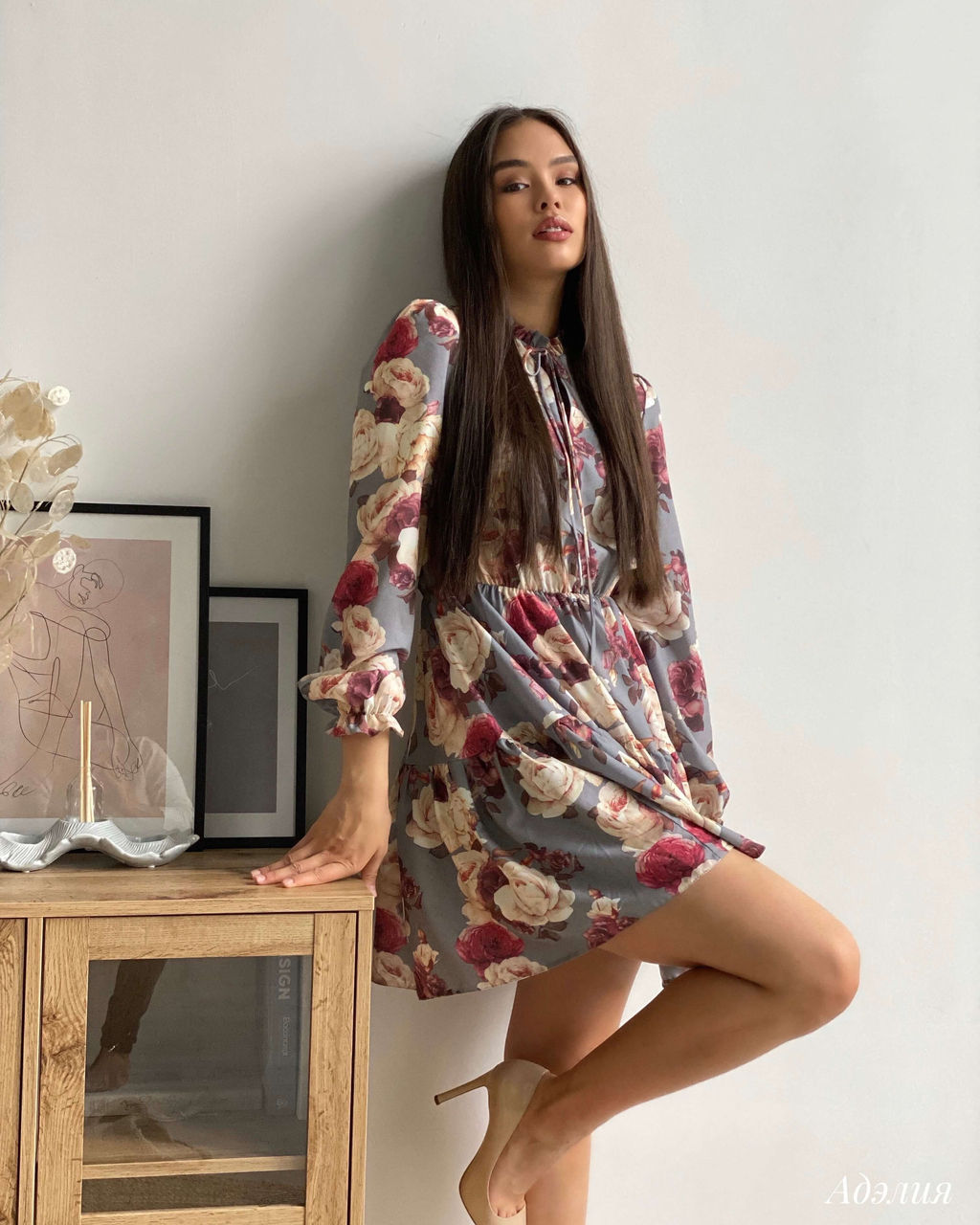 Платье Адэлия (серый) - Nadi bordo фото 4