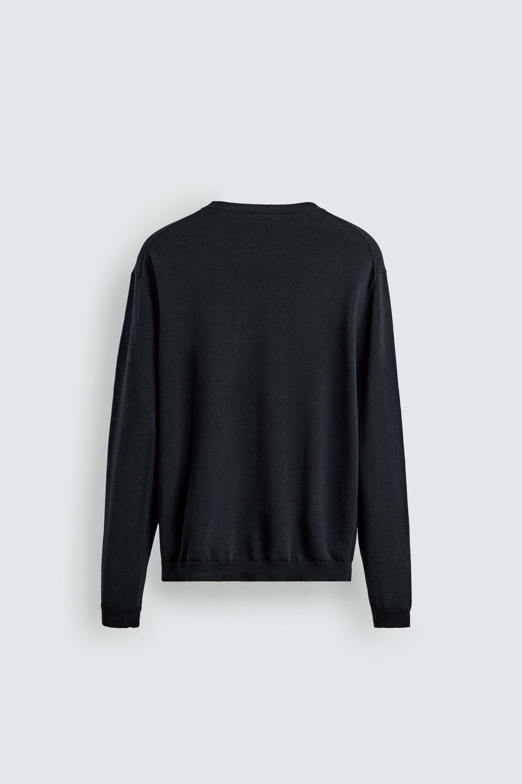 JERSEY REGULAR FIT ALGOD?N - LINO / Marino oscuro - Zara фото 7