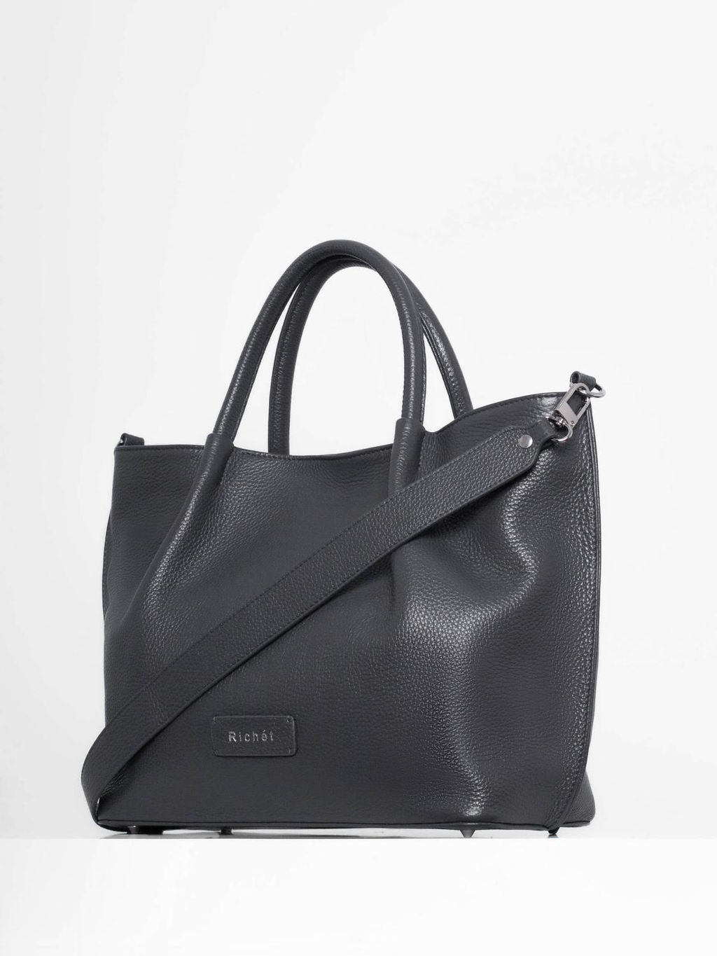 Женская кожаная сумка Richet 2910LN 303 Серый