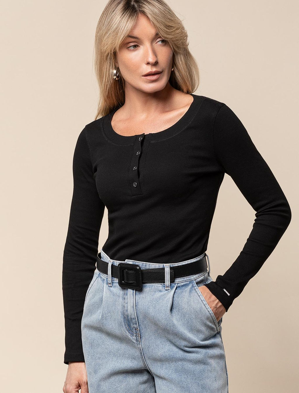 VILATTE / Джемпер из фактурного трикотажа в рубчик  фото 2