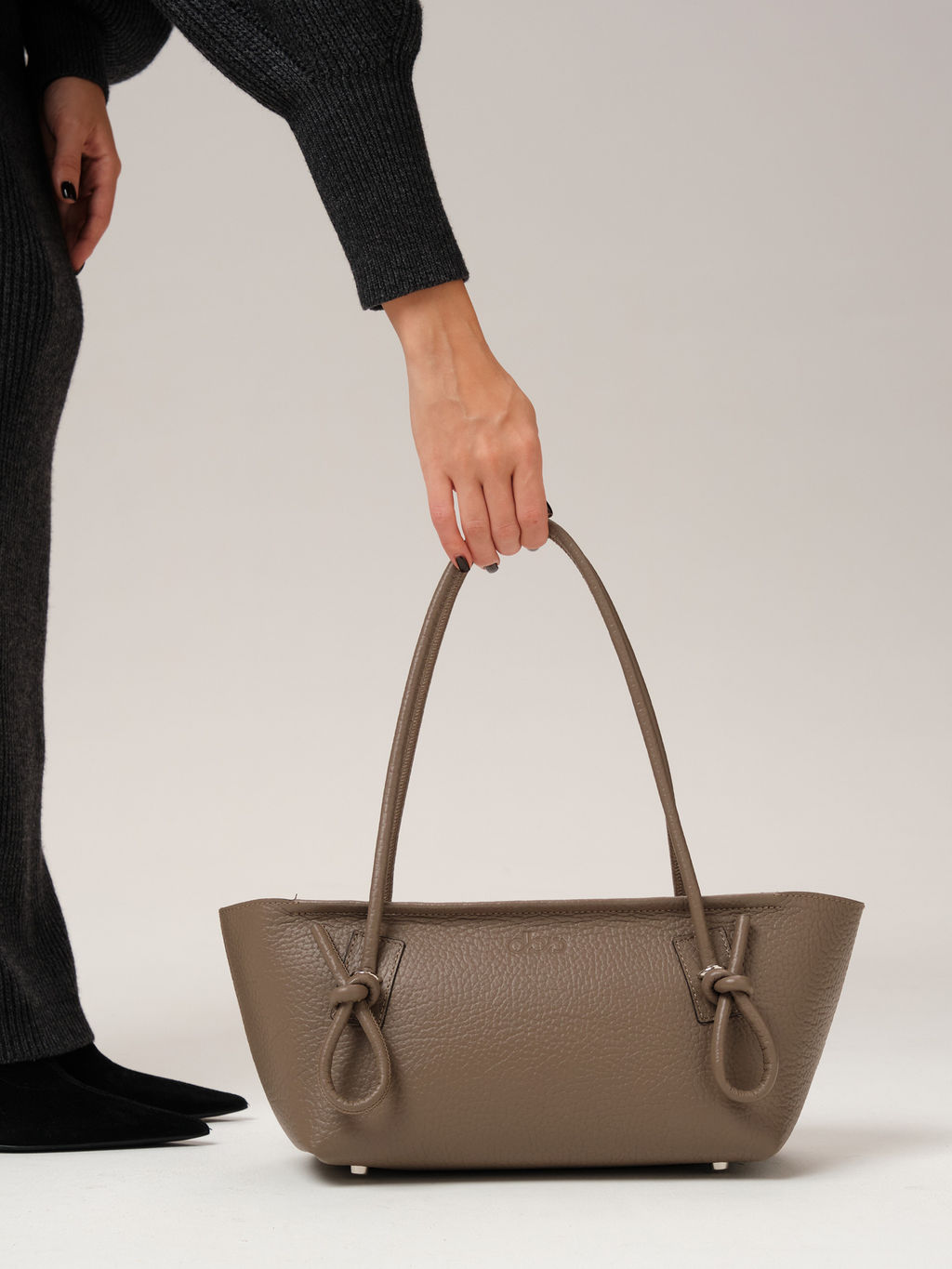 Кожаная сумка Linda DBR 31340 тауп  фото 7