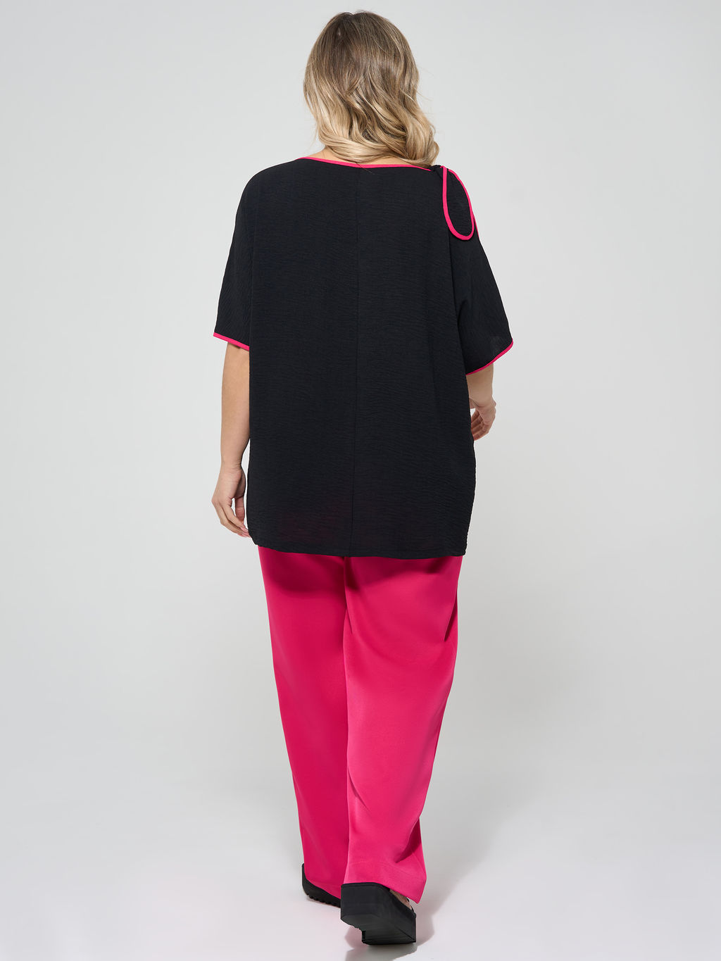 Блузка 0324-1 чёрный - Dora фото 23