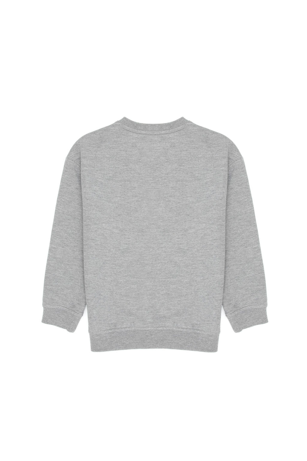 Erkek _ocuk Gri Melanj Bisiklet Yaka Sweatshirt - U.s. polo assn фото 2