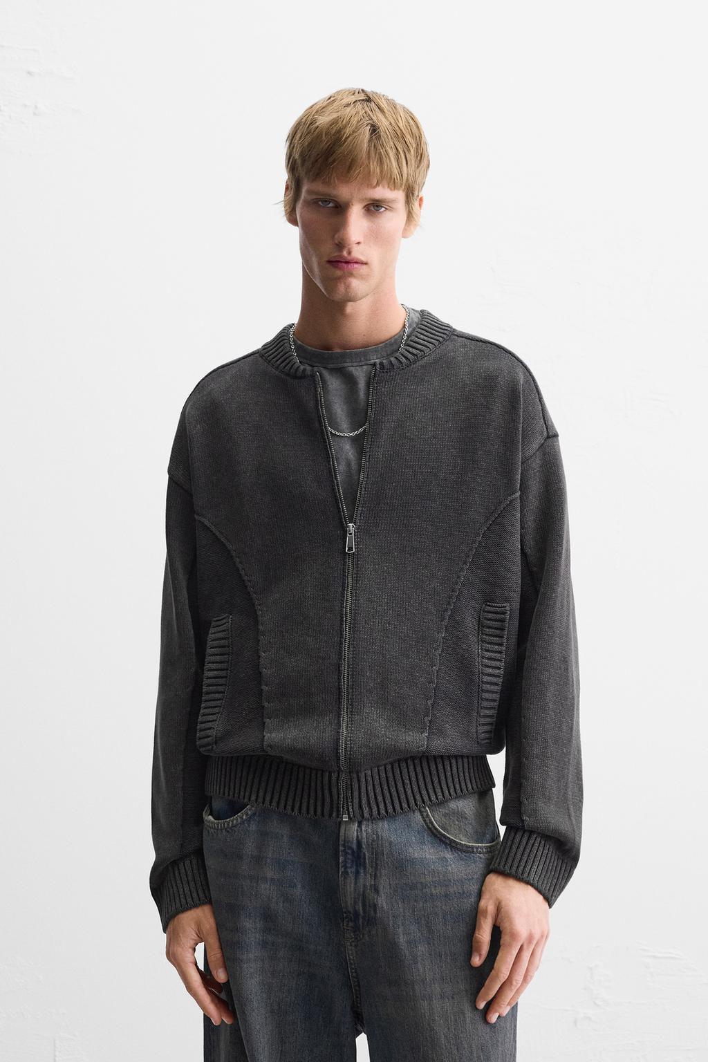 ZIP-UP KNIT JACKET - Zara фото 2