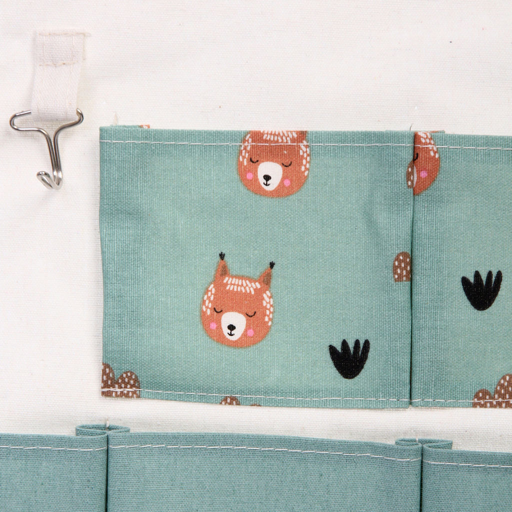 Цена за 2 шт. Карман настенный подвесной "ФРАТТИ БУМ", принт белочка, семь секций, 35*50см (лейбл Селфи)