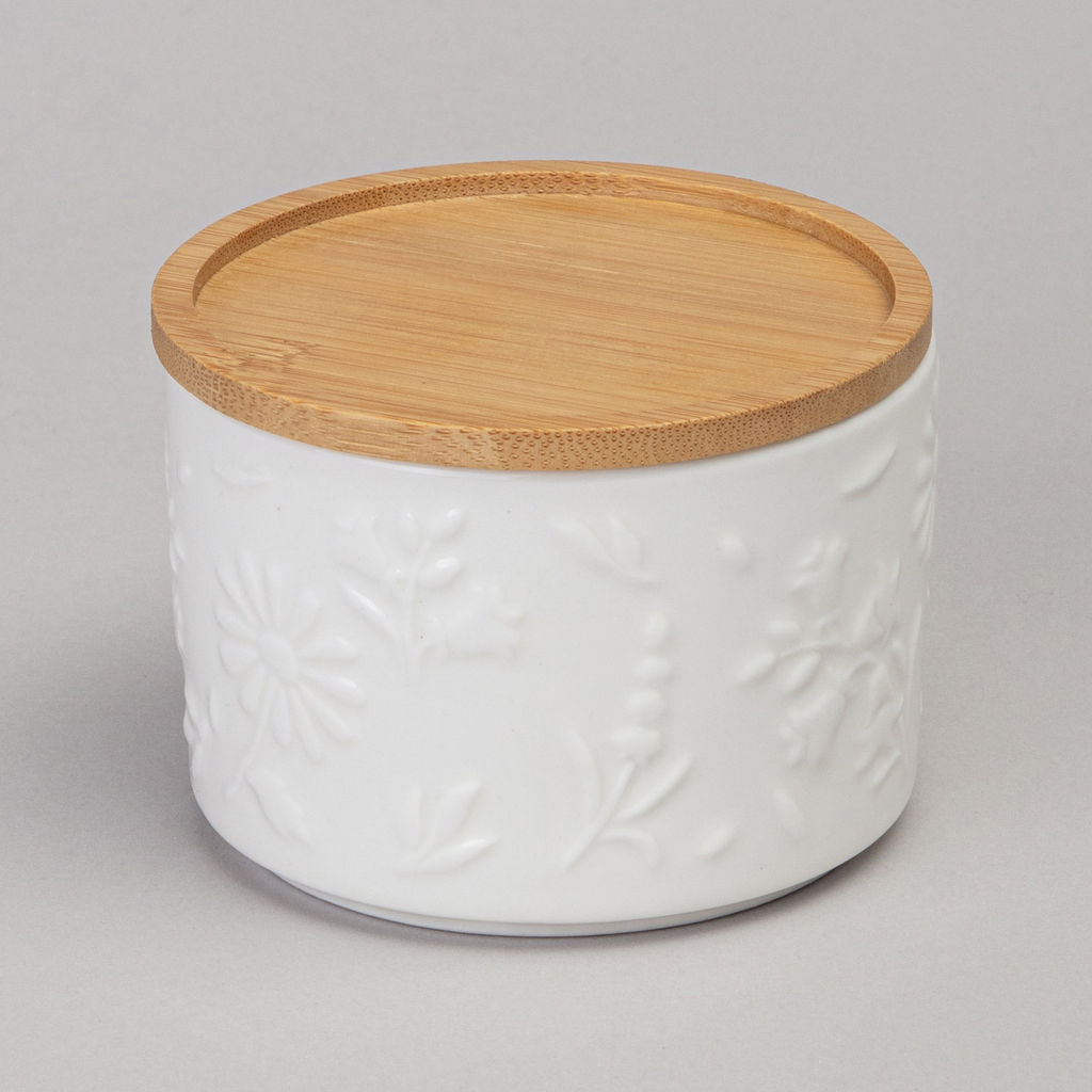 НАБОР БАНОК LEFARD FLOWERS STORY С ДЕРЕВ. КРЫШКОЙ 2 ШТ. 9*6,5 СМ 225 МЛ  фото 4