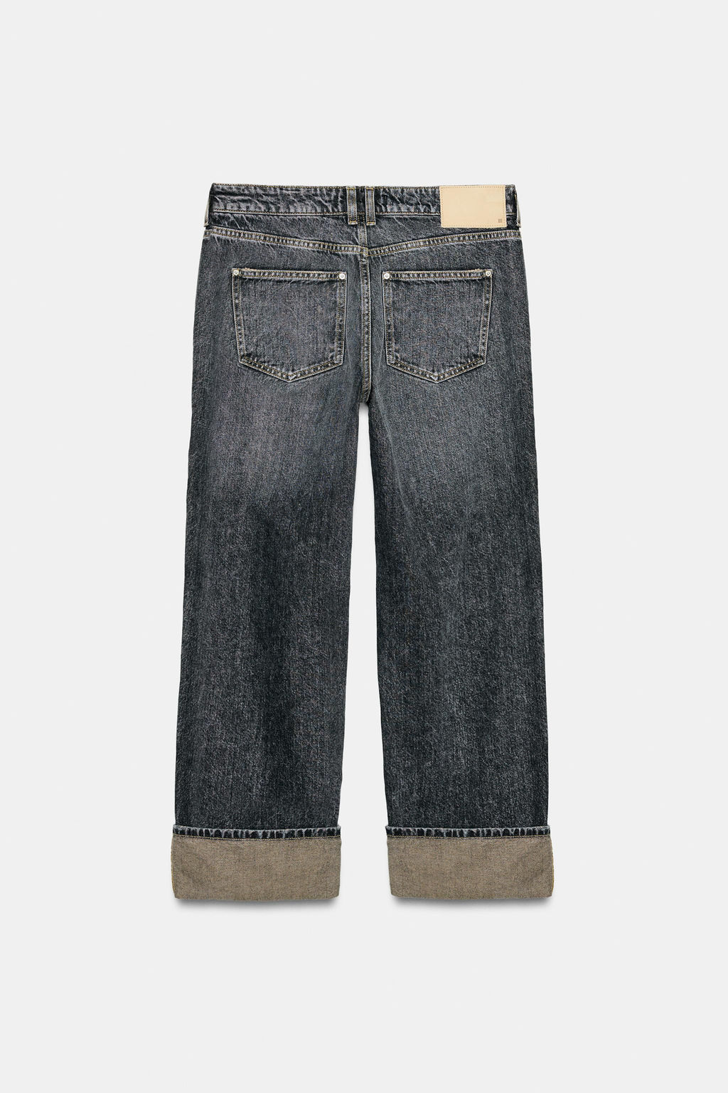 Z1975 STRAIGHT JEANS WITH TURN-UP HEMS - Zara фото 17
