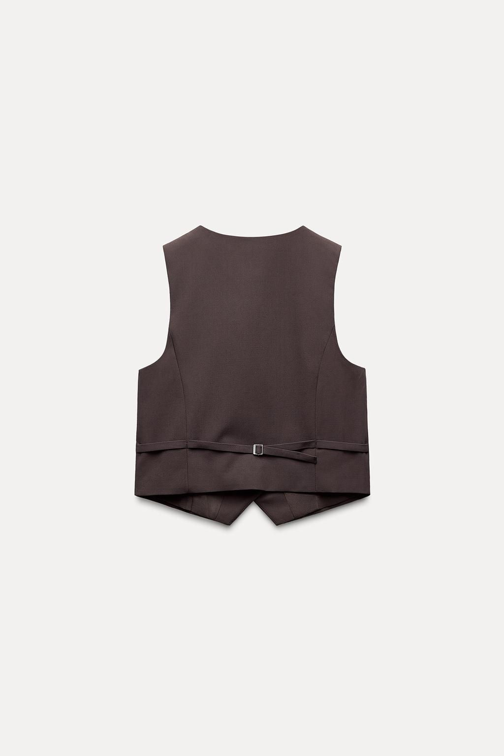 WAISTCOAT WITH TAB - Zara фото 5
