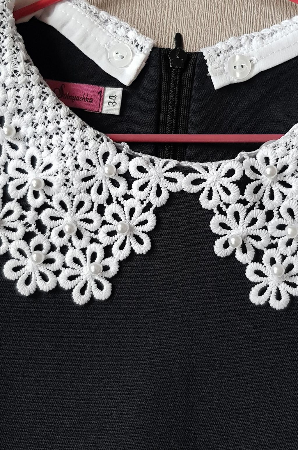 Школьное платье с добавлением вискозы для девочки Happyfox