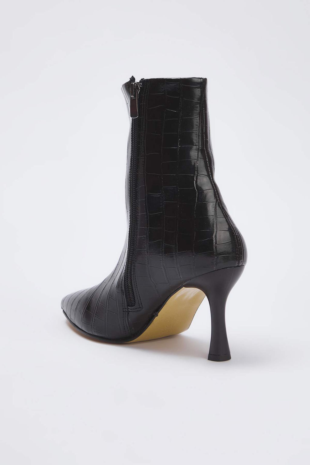 Siyah Timsah Derisi Gorunumlu Ince Topuklu Bilekte Kad?n Bot
TAKAW26BO00058 - Trendyolmilla фото 7