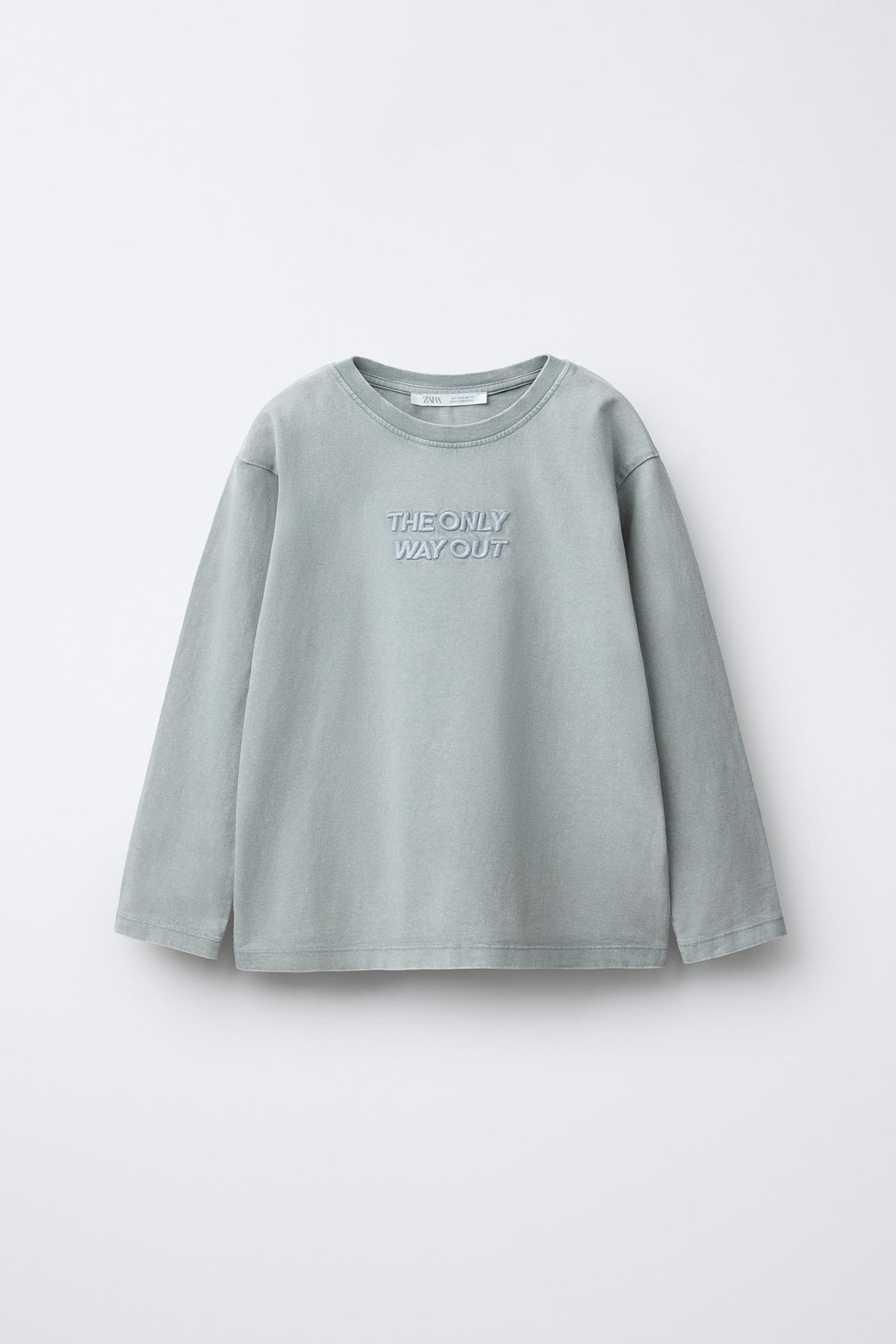AGES 6-14 / WASHED EFFECT PYJAMAS WITH EMBROIDERED TEXT - Zara фото 10