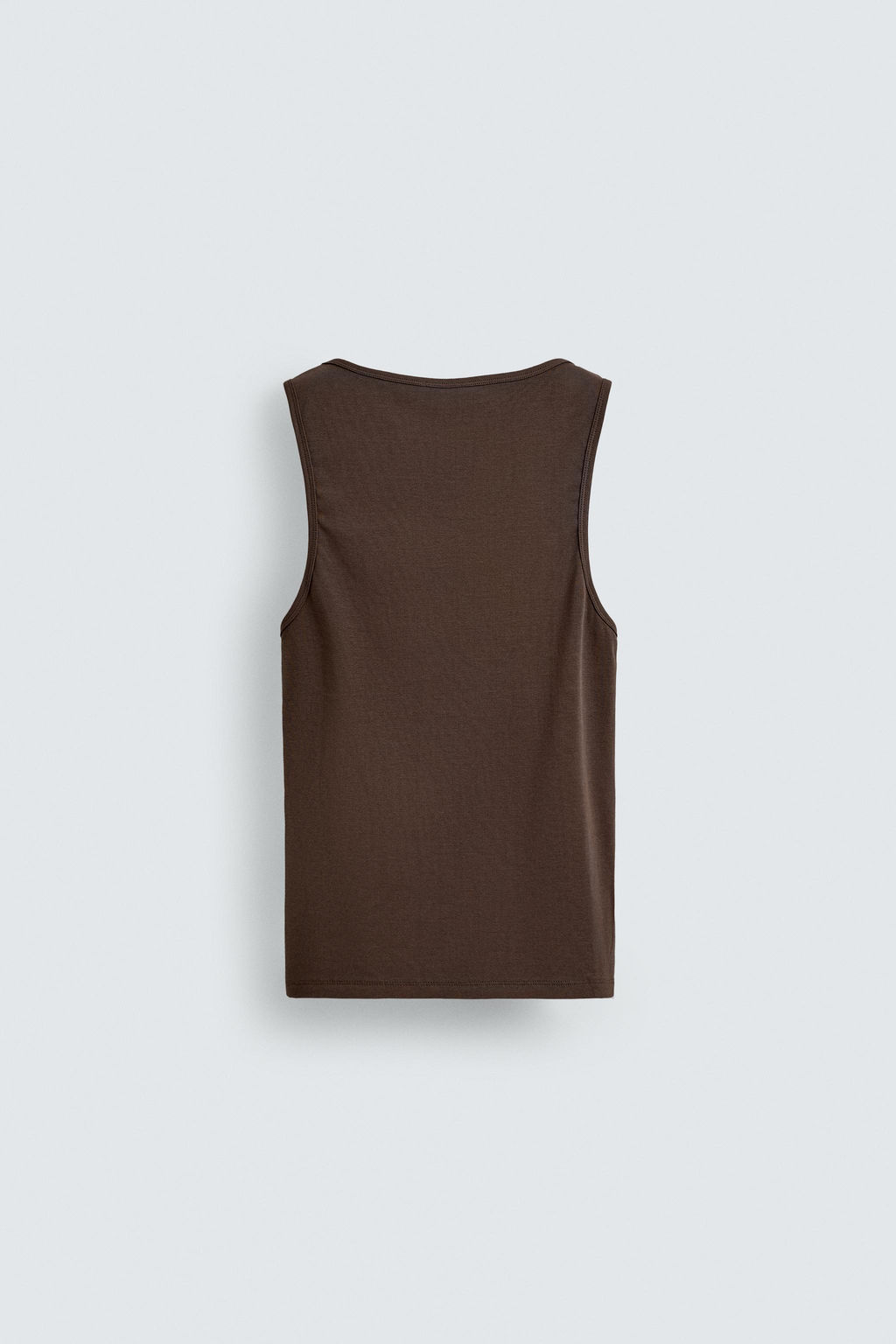 CAMISETA TANK RIB / Marr?n-Azul