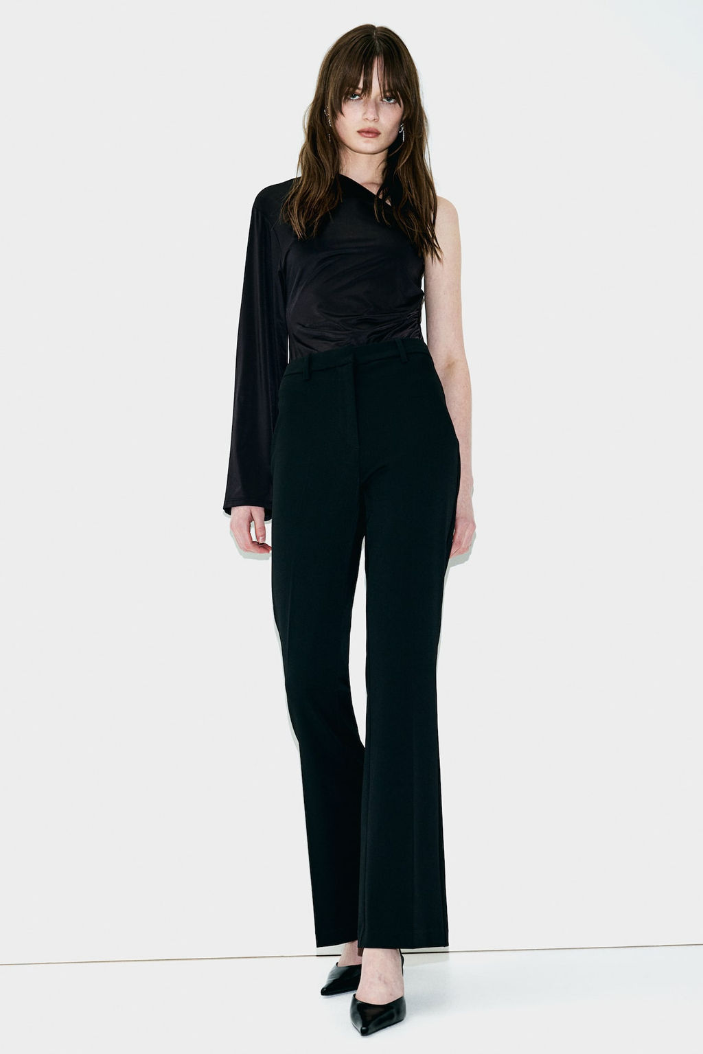 Top drapeado de un hombro - H&m фото 2