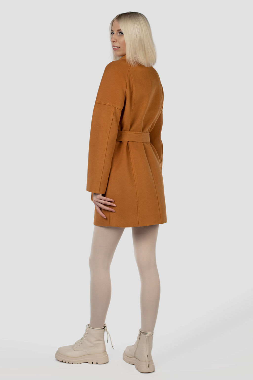 01-05422 Пальто женское демисезонное (пояс) - Империя пальто фото 19