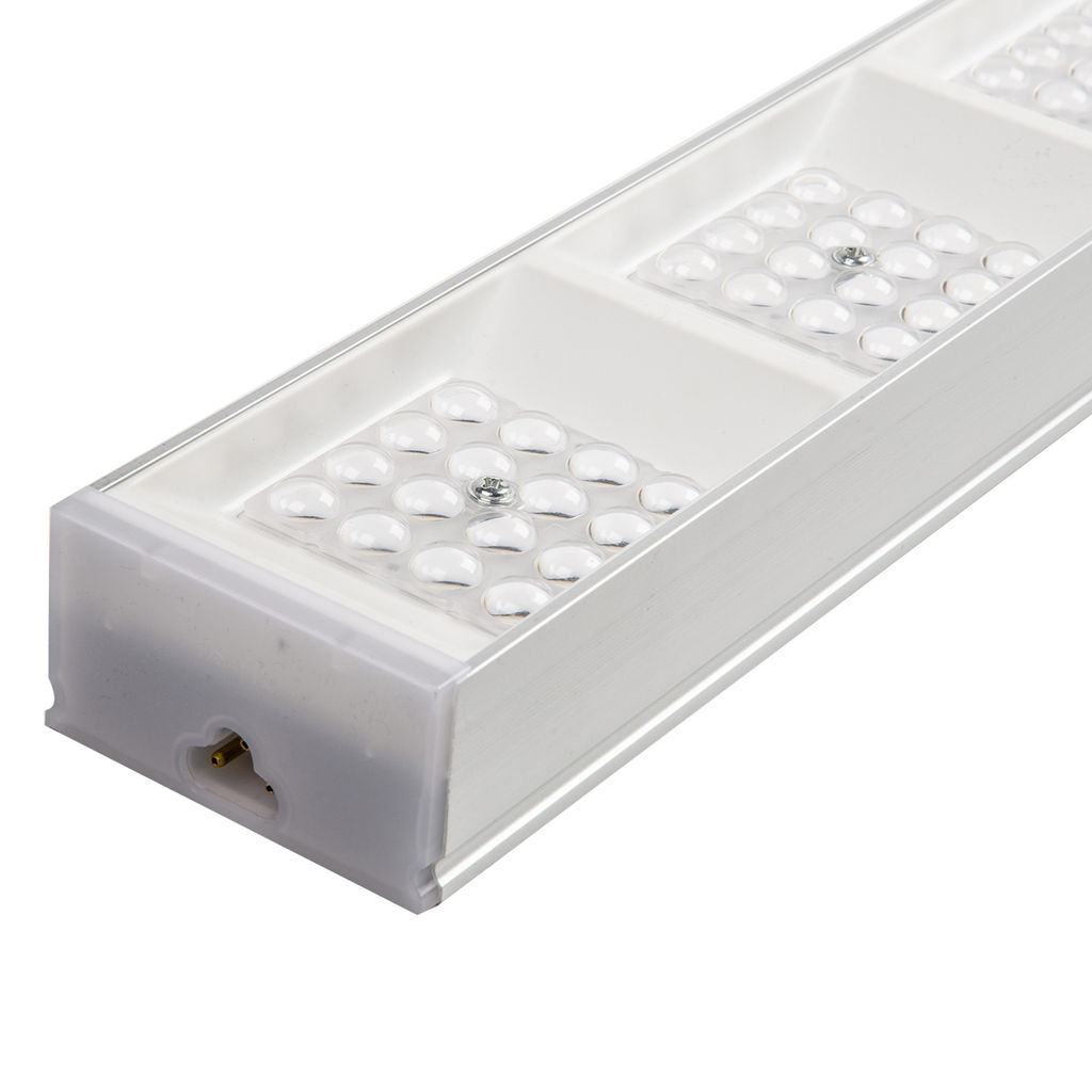 ULO-EL120B-100W/4000K/K SILVER LINKABLE Светильник светодиодный накладной, соединяемый. Белый свет (4000K). Корпус серебристый. Угол 60 градусов. ТМ Uniel