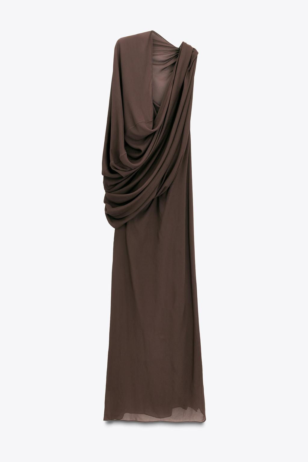 LIMITED EDITION MULTI-POSITION CAPE COMBINATION LONG DRESS - Zara фото 5