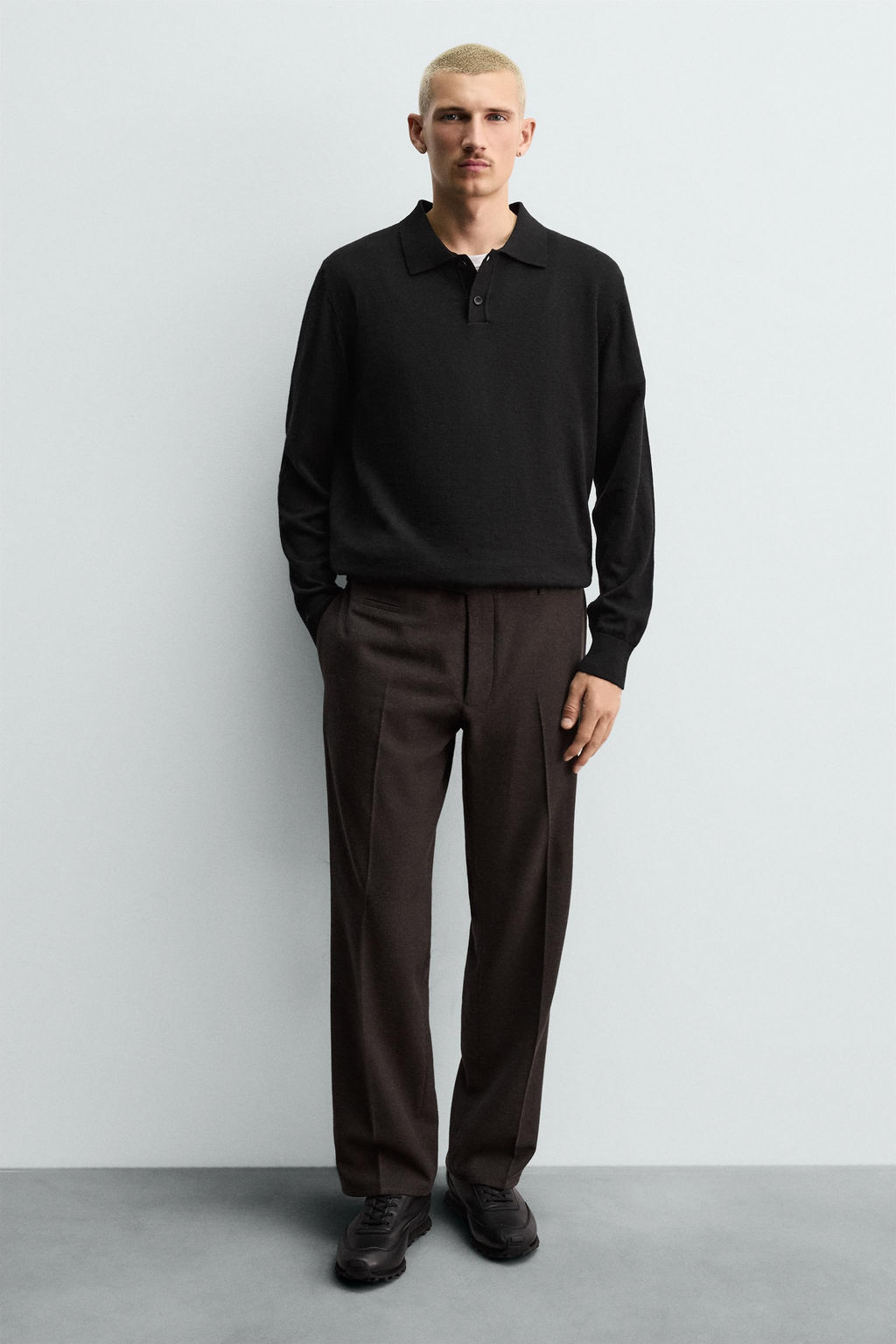 CASUAL LEATHER TRAINERS - Zara фото 2