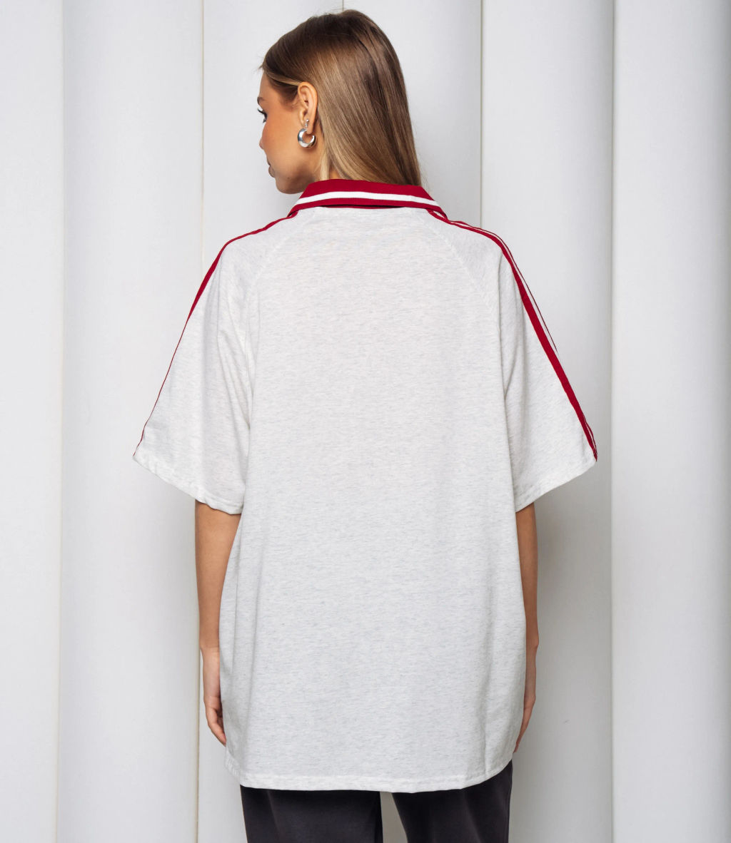 Футболка #КТ1716, светло-серый меланж - Dommod фото 3