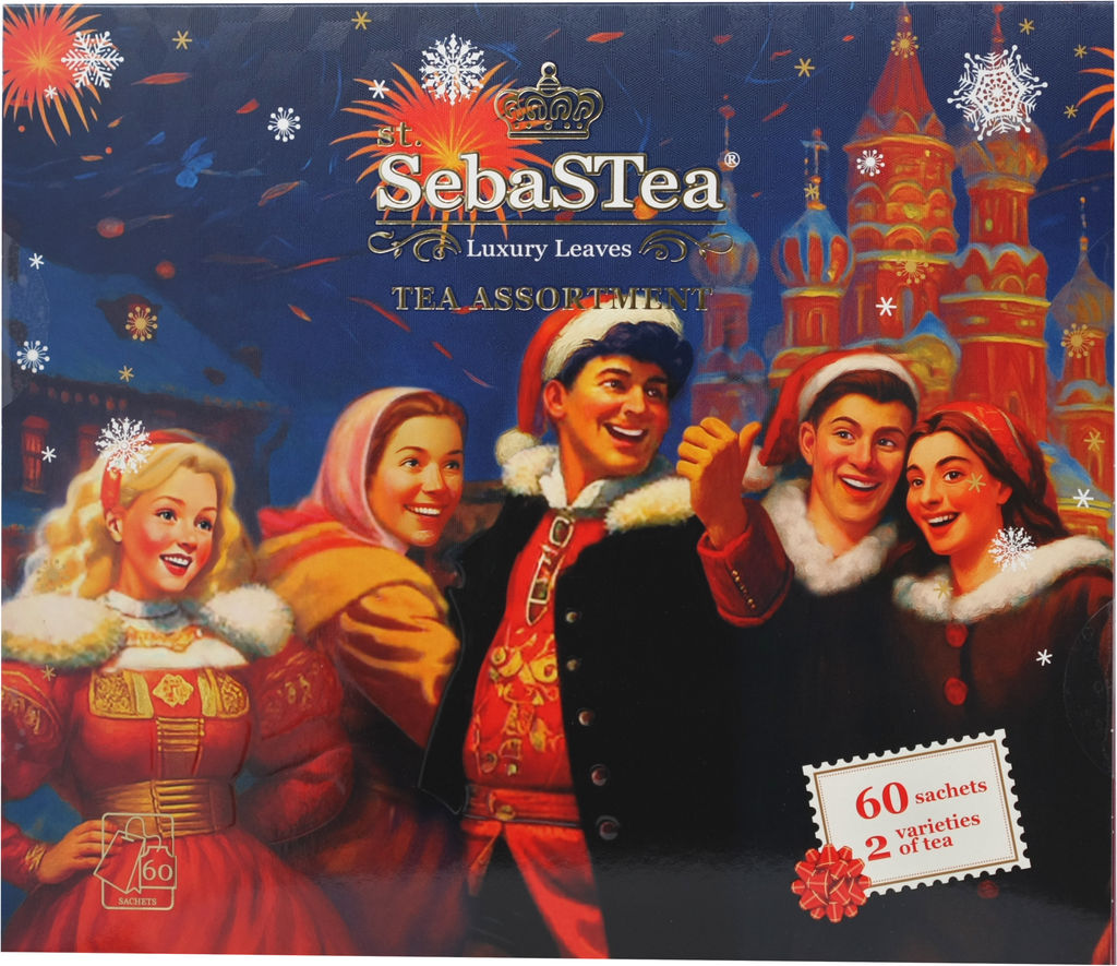 SebaSTea. Новый год. Ассорти Новогодняя ночь карт.упаковка, 60 пак.