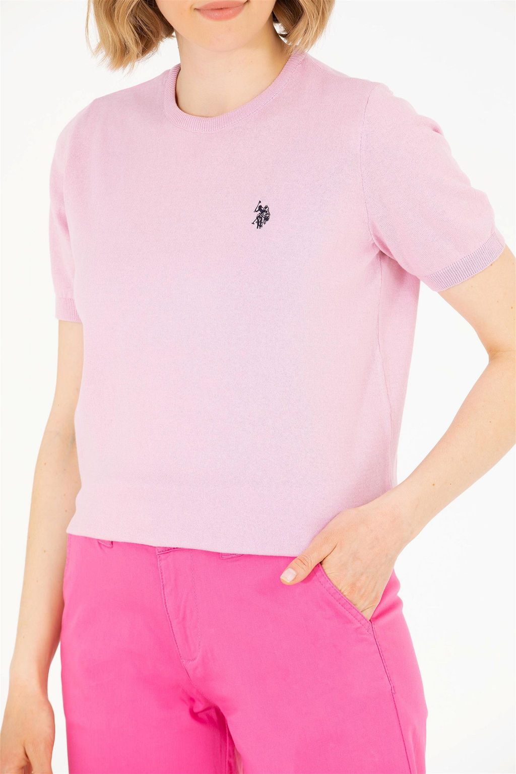 U. S. Polo Assn Женский свитер с круглым вырезом Магнолия - U.s. polo assn фото 13