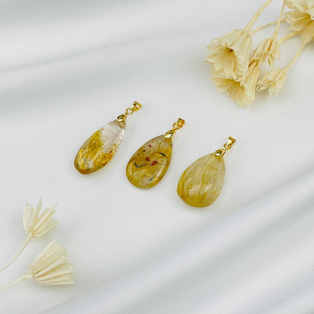 Кулон из Рутилового кварца (Волосатик)