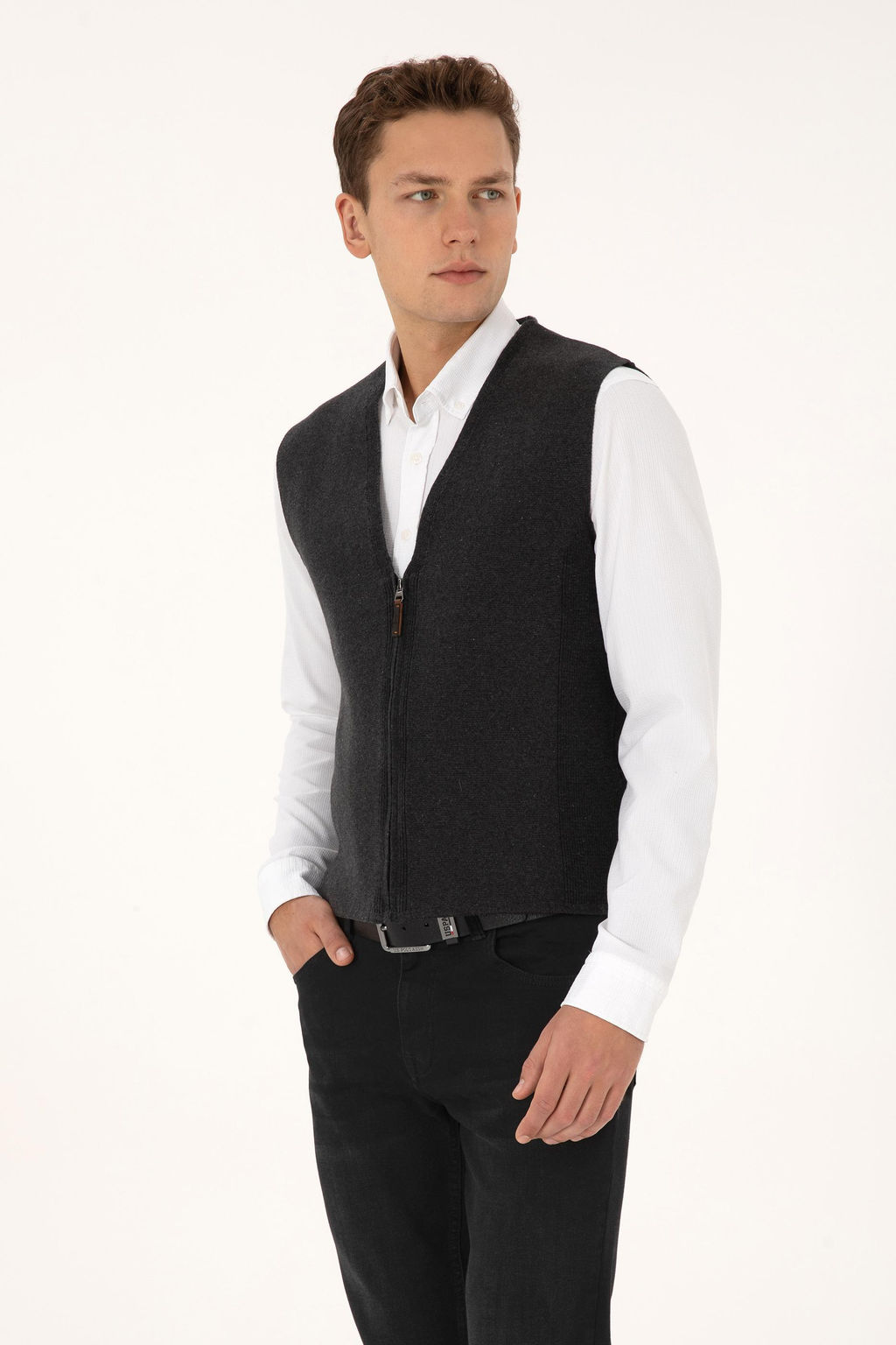 Erkek Antrasit Melanj Triko H_rka - U.s. polo assn фото 10