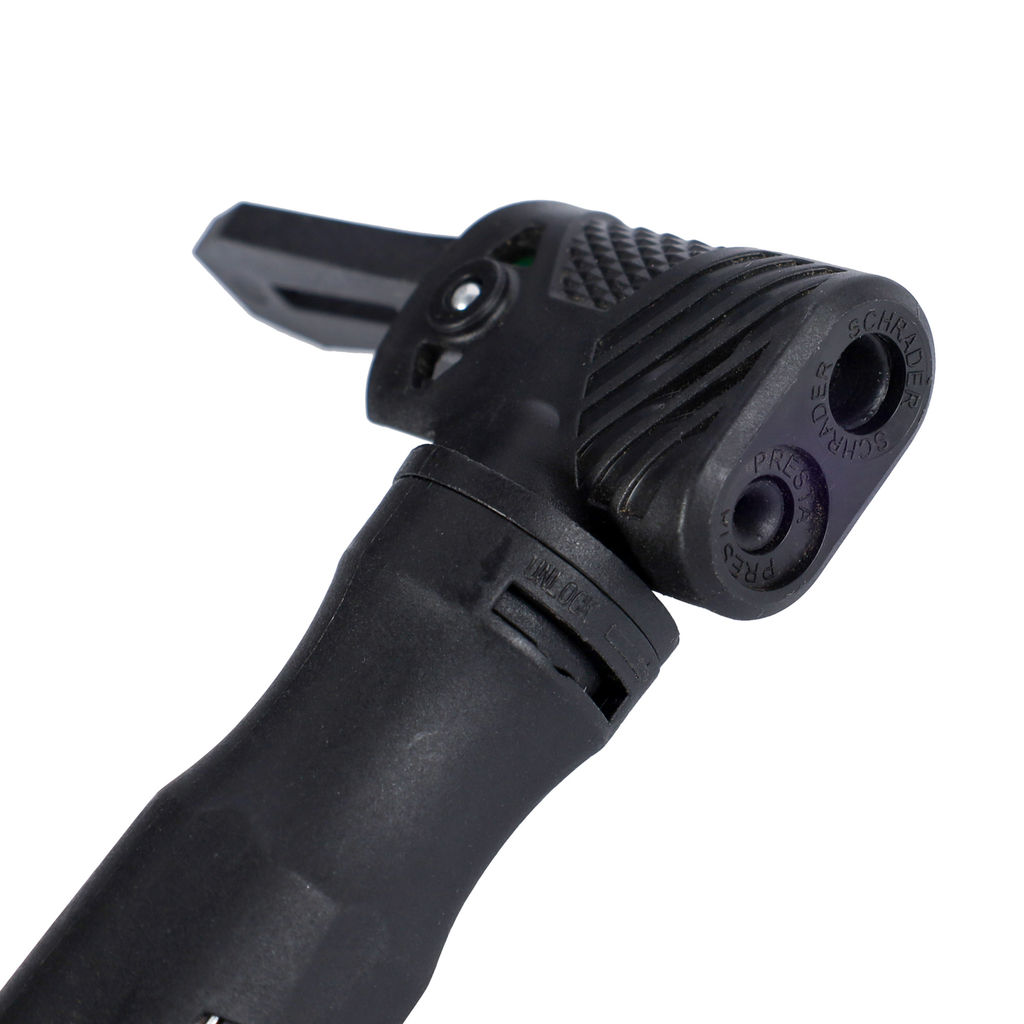 Велонасос COMIRON DIRK 1, алюминиевый цилиндр, пластиковая ручка, телескопическая головка на шланге, Presta-Schrader-Dunlop, 8,3 бар. /уп 100 - Галеонтрейд фото 16