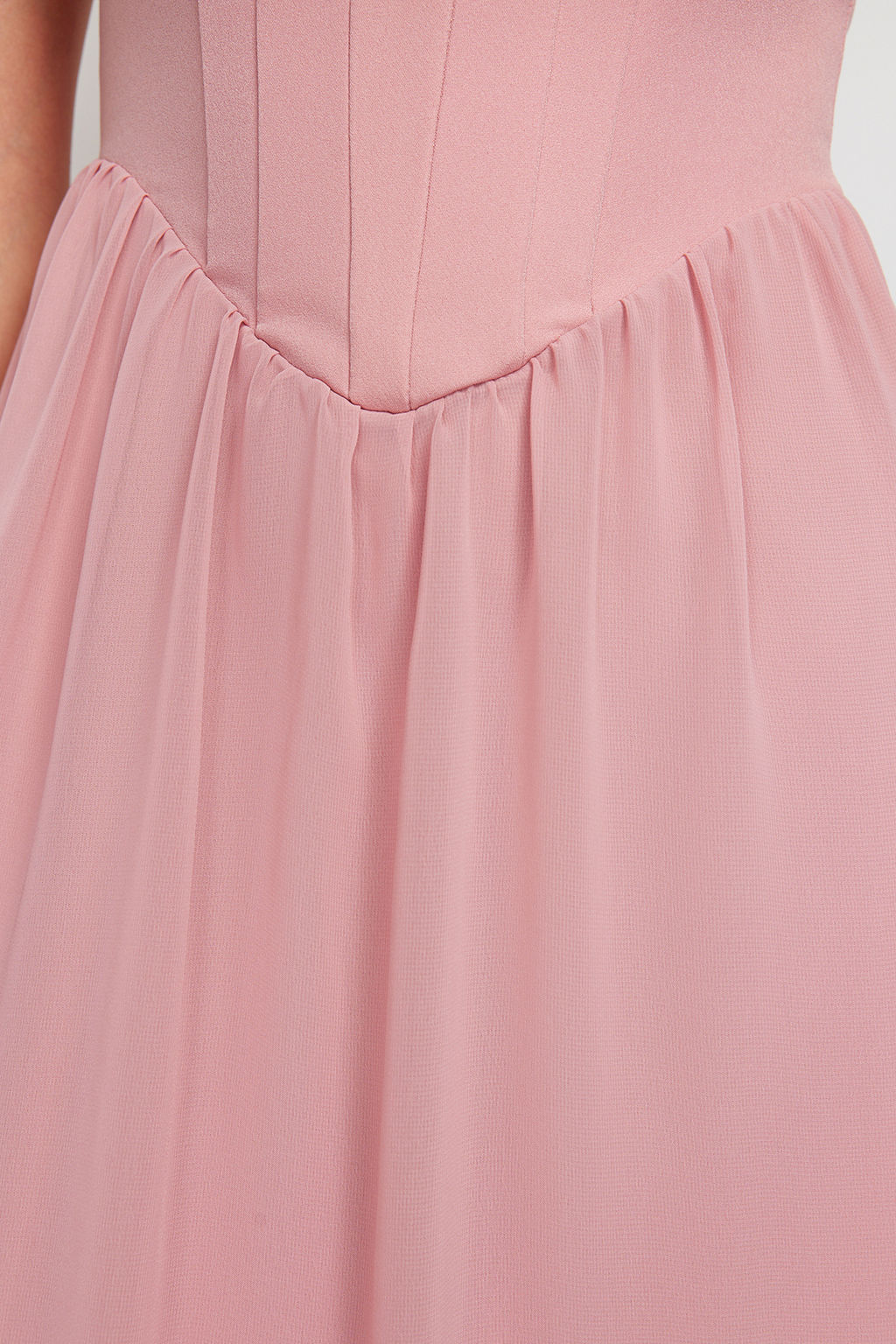 TRENDYOLMILLA Siyah A-Kesim Astarl? Korse Detayl? Dokuma Tul S?k Abiye Elbise TPRSS24EL00041