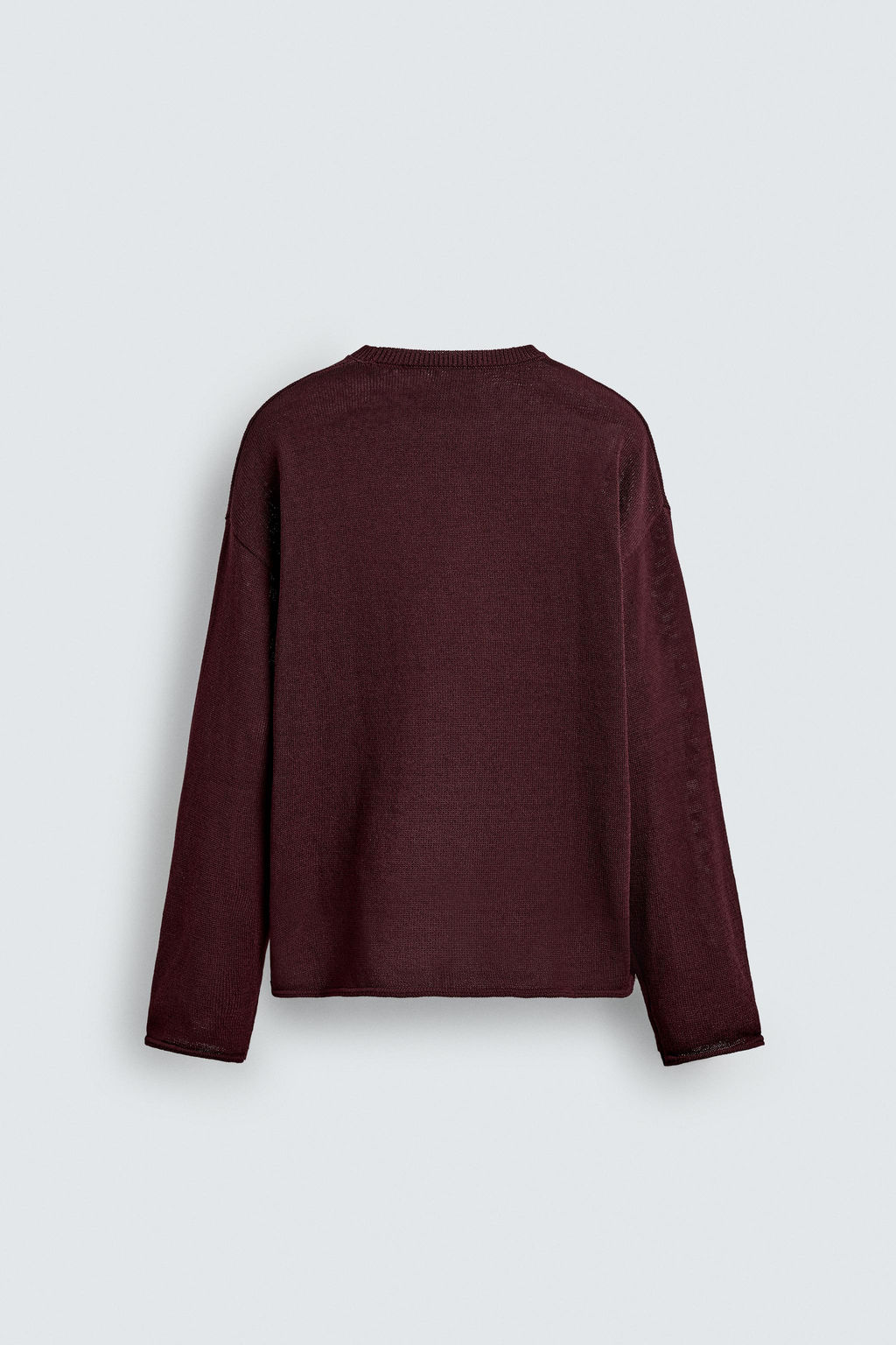 TEXTURED TURN-UP TRIM SWEATER - Zara фото 8