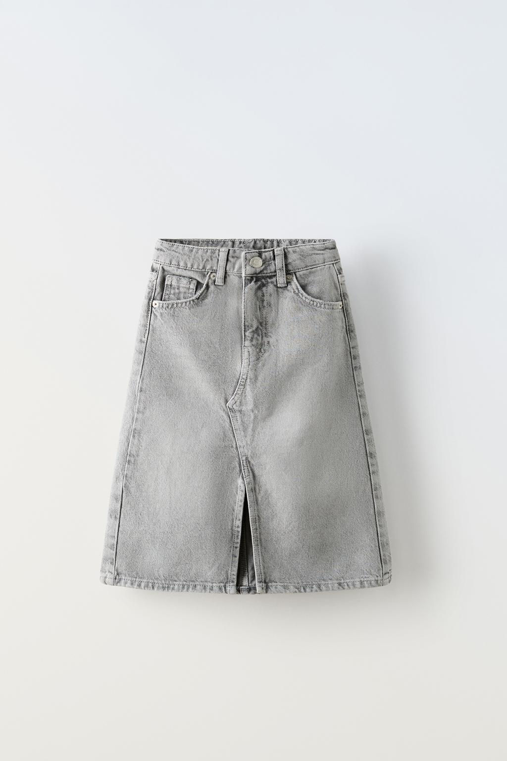 DENIM MIDI SKIRT - Zara фото 3