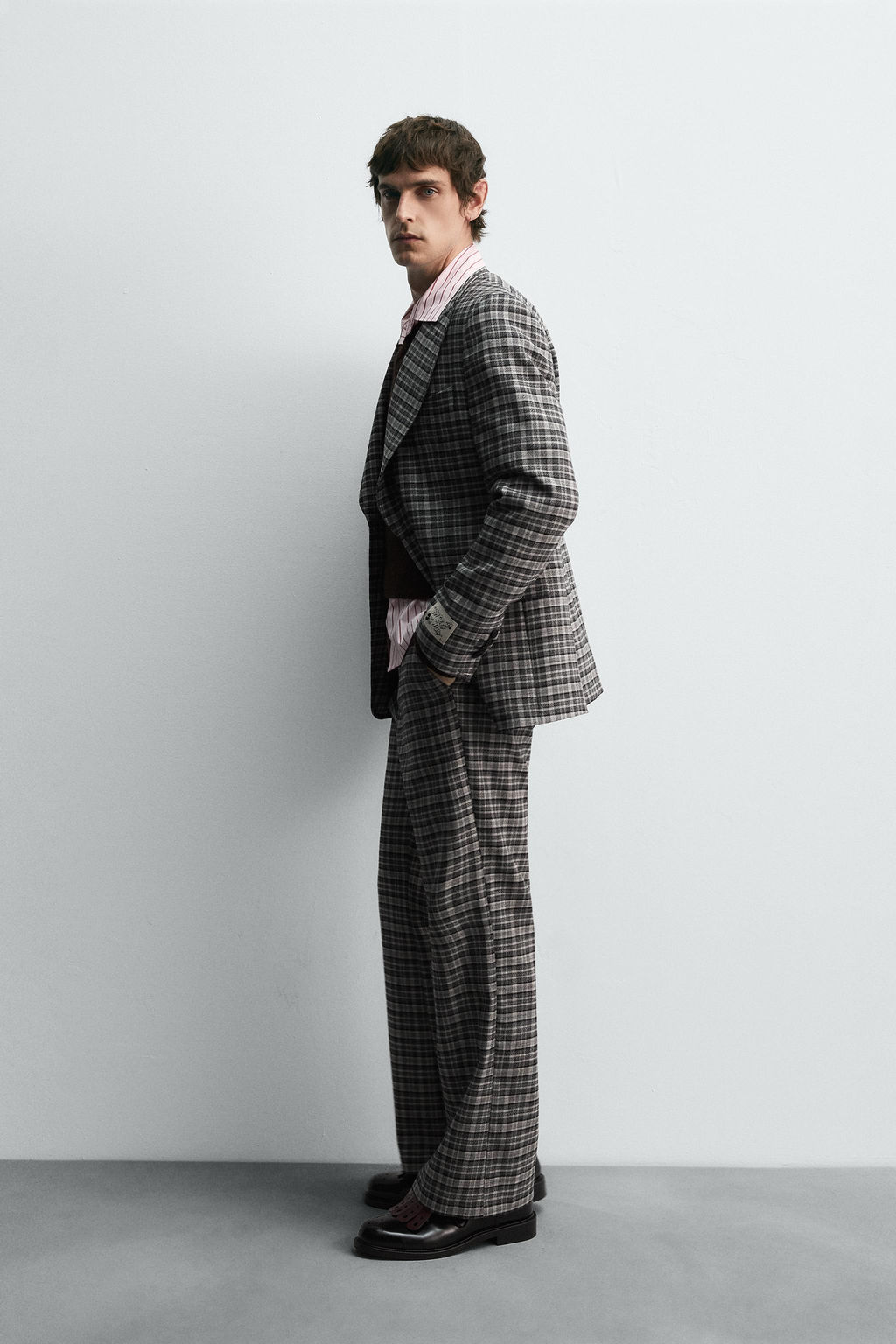 CHECK SUIT BLAZER HARRY LAMBERT FOR ZARA X DISNEY  фото 4