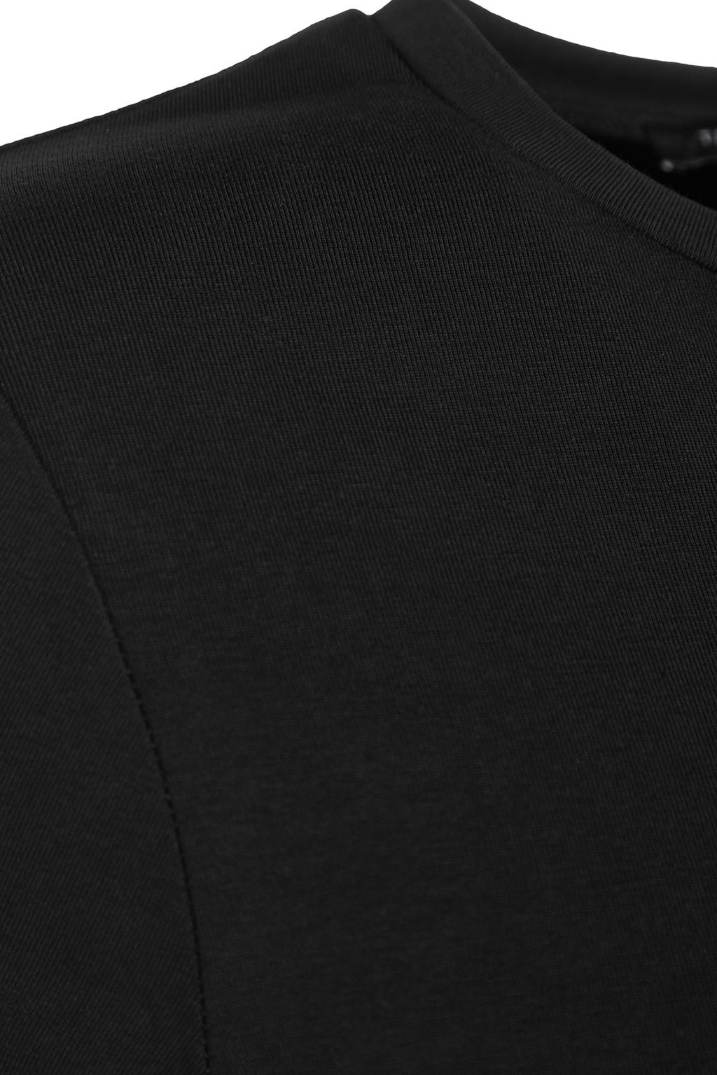 TRENDYOLMILLA Siyah K?sa Kol Fitted/Vucuda Oturan Pamuklu Esnek Midi Orme Kalem Elbise TWOSS23EL00313 фото 7