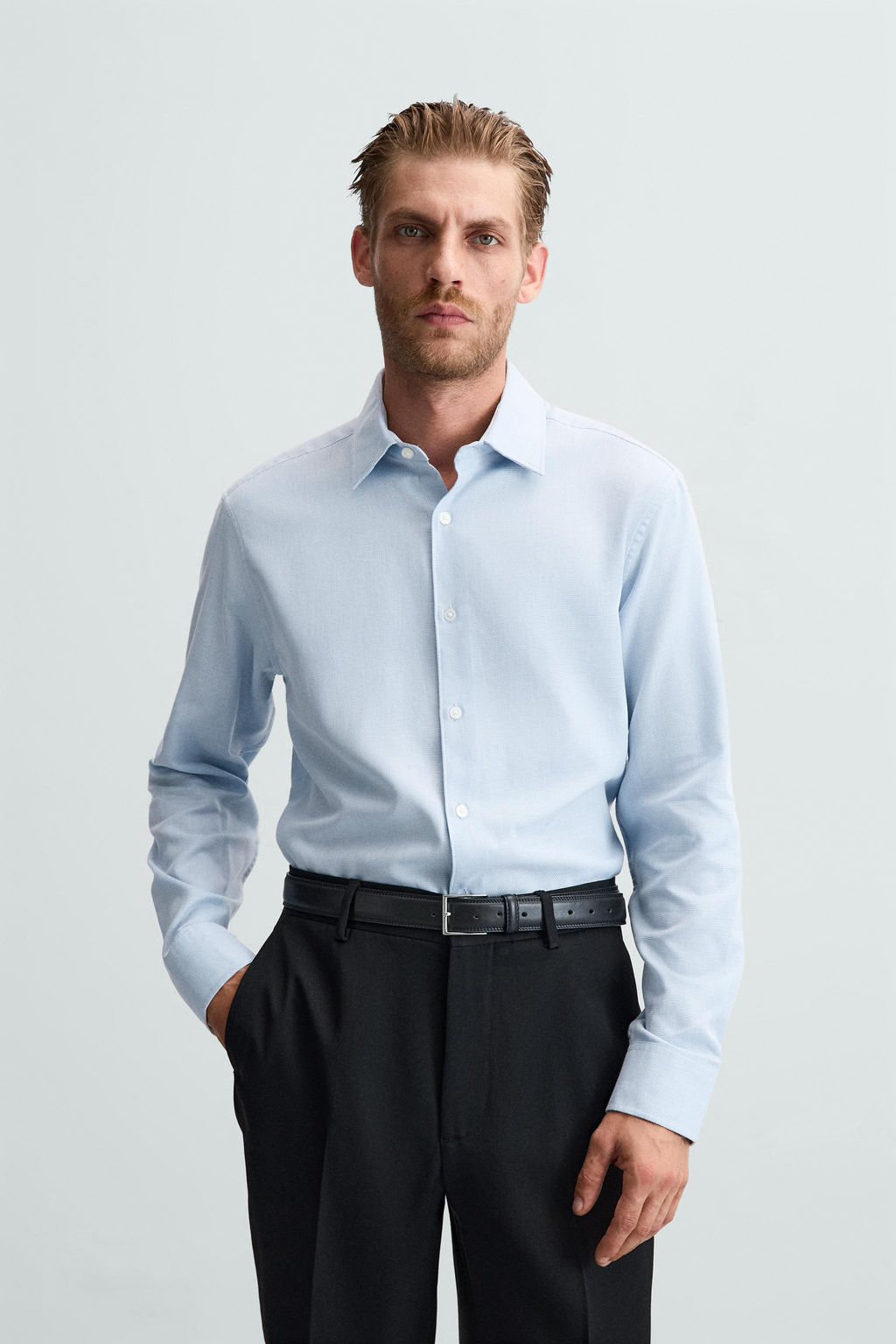 EASY CARE TEXTURED SHIRT - Zara фото 12