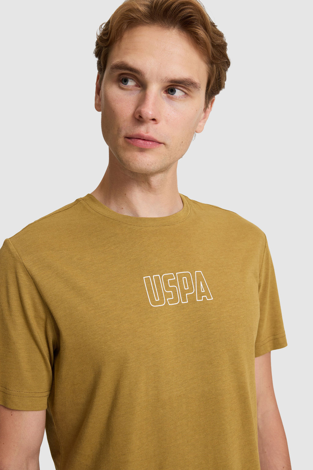 Erkek Ye_il Regular Fit Bisiklet Yaka Ti__rt - U.s. polo assn фото 2