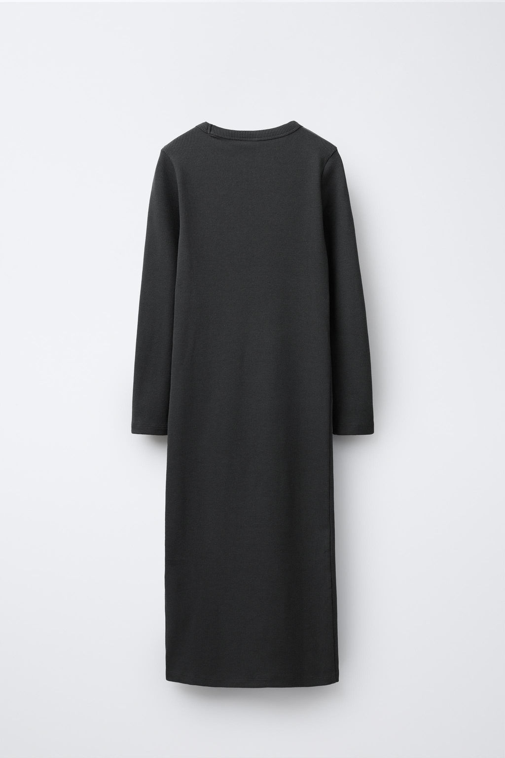 LONG RIBBED DRESS WITH RHINESTONE TEXT - Zara фото 2