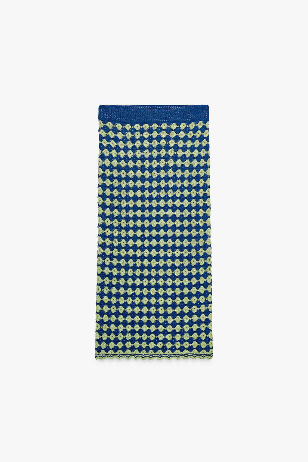 STRUCTURED KNIT SKIRT - Zara фото 5