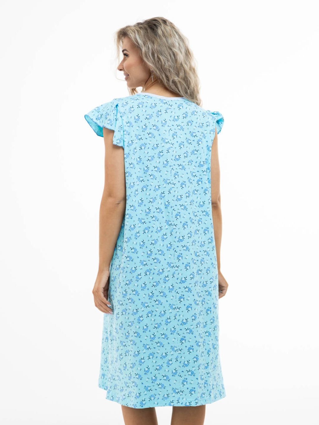 Ночная сорочка женская, цвет голубой