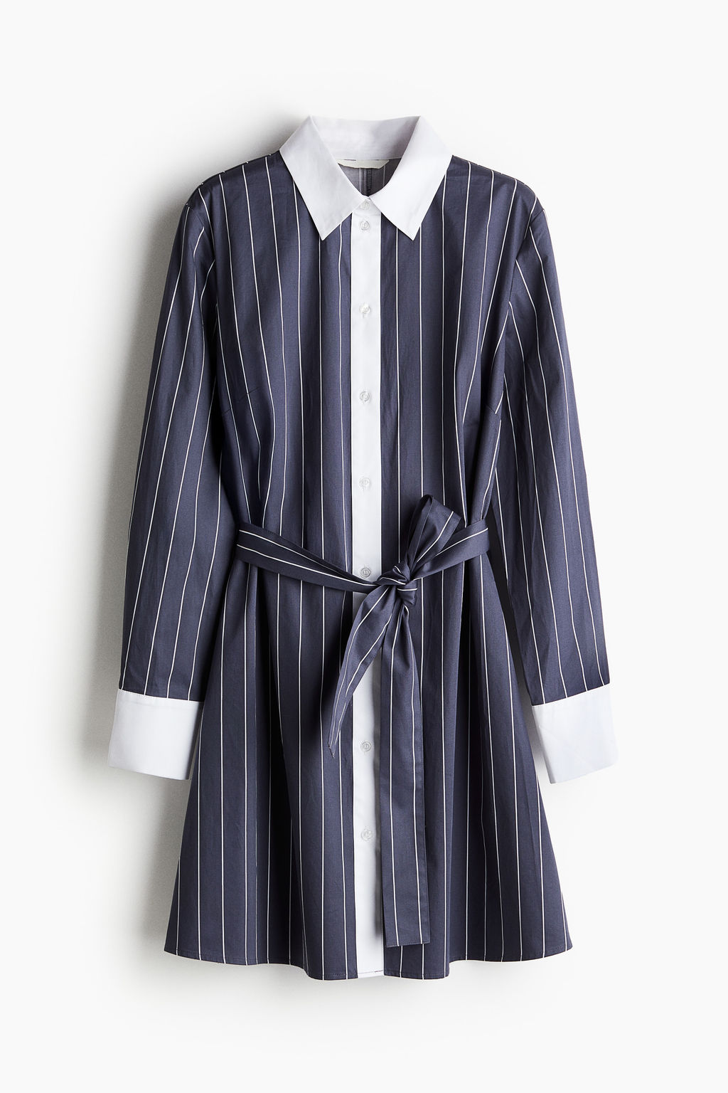 Vestido camisero con cintur?n de anudar