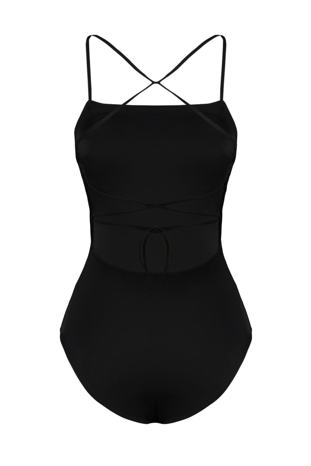 TRENDYOLMILLA Siyah Kare Yaka S?rt Dekolteli Regular Mayo TBESS21MA0295 фото 14