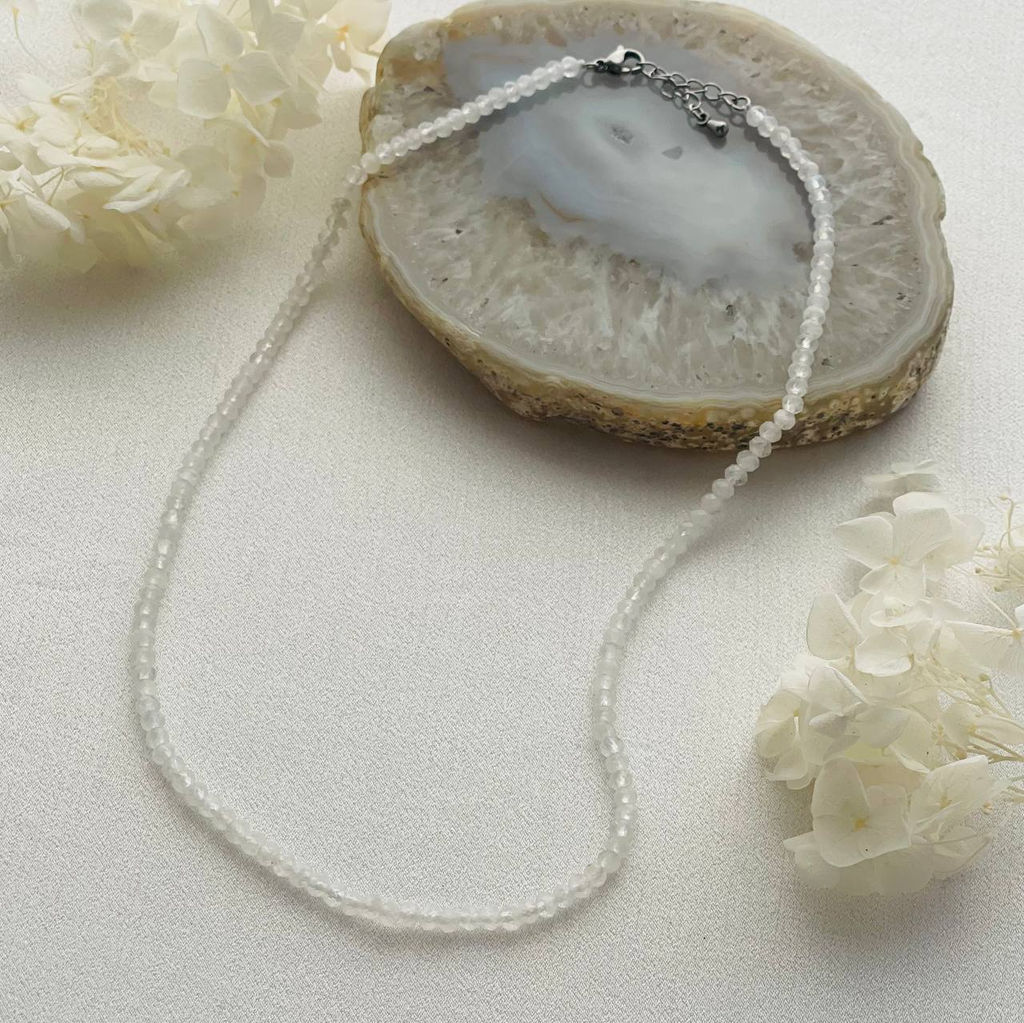 Бусы из Лунного камня огранка 42 см +