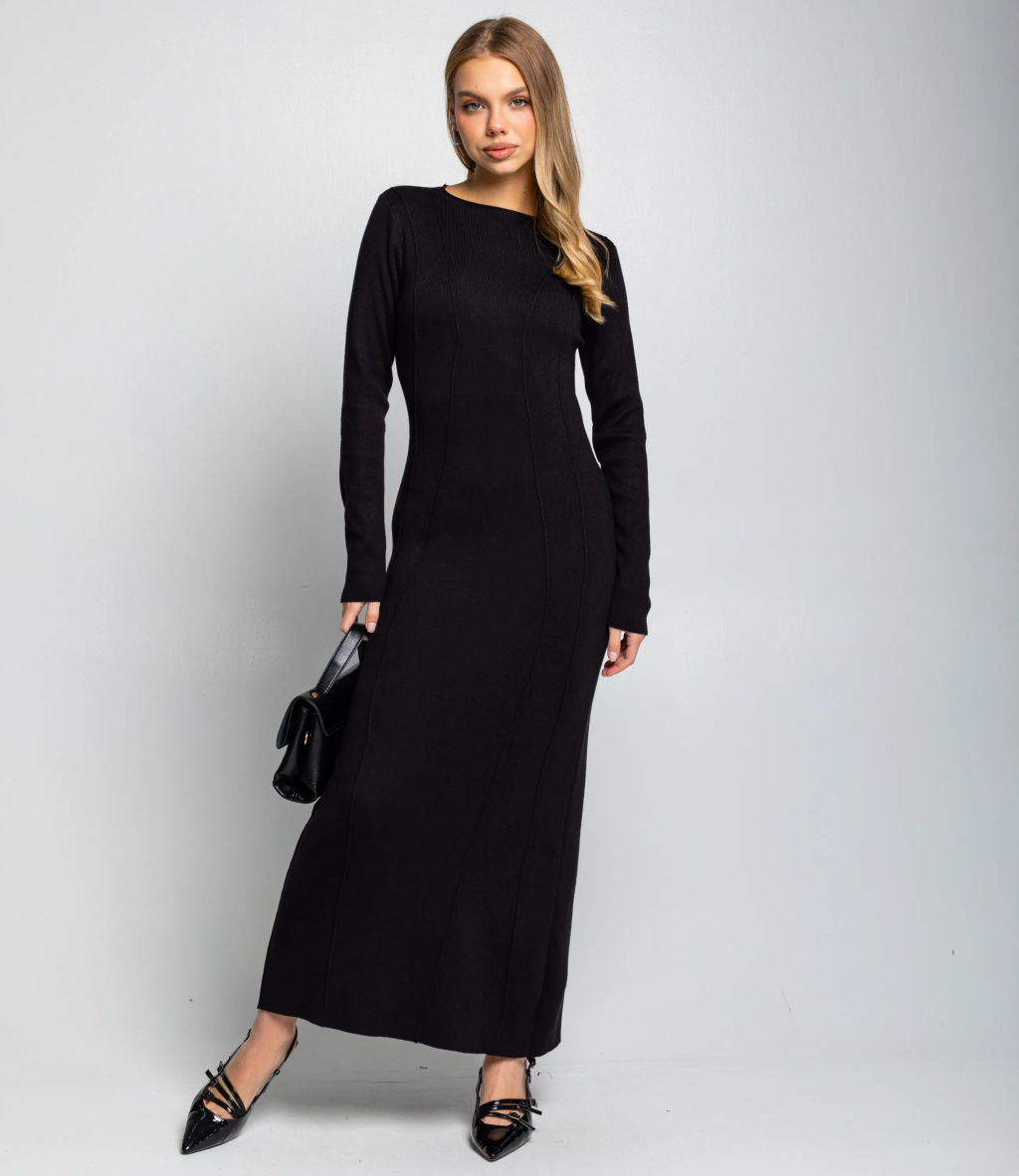 Платье #КТ25114, чёрный - Dommod фото 2