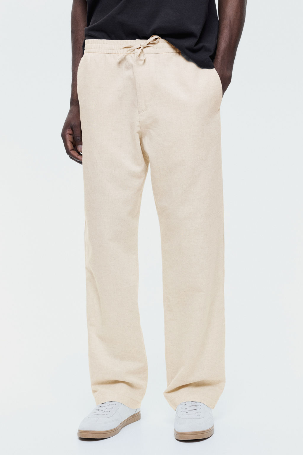 Pantal?n en mezcla de lino Regular Fit - H&m фото 10